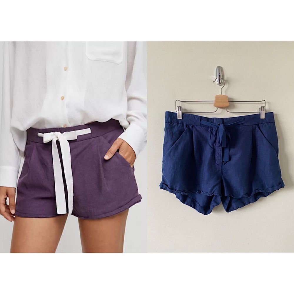 ARITZIA-WILFRED Free Allegra Short -Navy (Size:10)